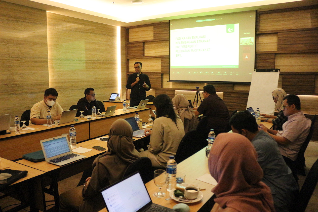 Penyusunan Kajian Evaluasi Kelembagaan Stranas PK